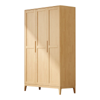 臻远ZY4031132 简约实木衣柜三门收纳柜