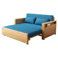 臻远ZY4031142沙发床1.8米宽多功能实木折叠沙发床