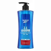 REEBOK锐步男士二合一沐浴露-运动舒缓600ml 沐浴乳洗发膏二合一