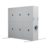 臻远 ZY-MJJA-10 电动密集架移动档案柜钢制轨道密集柜 通双节 一列三组