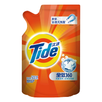 汰渍(Tide)全效360度升级洗衣液袋装 500g