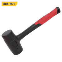 deli得力 防震橡皮锤子安装锤橡皮榔头(红)DL445045Z