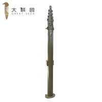 大贼鸥手动升降避雷针便携式通讯户外帐篷快装式避雷针16米高(不含支架)