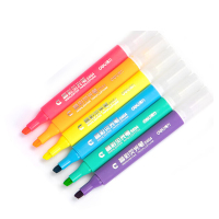得力628型号6色荧光笔