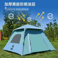 时乐鸟户外帐篷云水蓝帐篷4-5人使用两门两窗立体式通风透气SLN-003