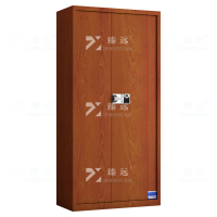 臻远 ZYJJ-80051 钢制保密柜保险柜保密档案资料柜 红木纹通门智能指纹密码锁
