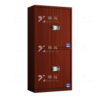臻远 ZYJJ-80054 钢制保密柜保险柜保密档案资料柜 红木纹通双节智能密码锁