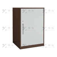 臻远 ZY-CTGB-11 钢制活动柜床头柜铁皮储物柜矮柜 单门咖白