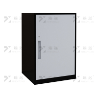 臻远 ZY-CTGB-16 钢制活动柜床头柜铁皮储物柜矮柜 单门黑框白门