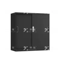 臻远 ZY-WJGC-62 移门文件柜档案柜矮柜落地书柜 925铁移门黑色
