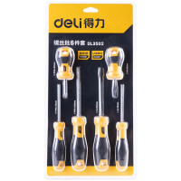 得力(deli) 螺丝批套装6件套SUP11(黄) DL3502 6件套 套