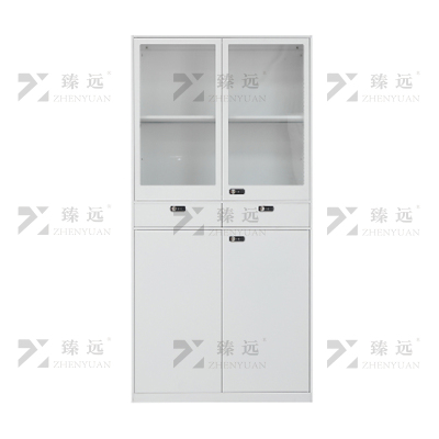 臻远 ZY-WJGD-02 办公文件柜档案资料柜铁皮柜拨盘密码锁储物柜书柜 二斗