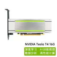 英伟达 Tesla T4显卡-16GB-PCle 3.0 GDDR6 ESLA 512bit 显卡 计算学习推理训练卡