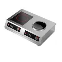 喜莱盛 XG-35PS 台式 旋钮式 圆形面板 2个 灰色 电磁炉
