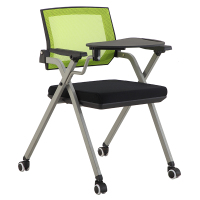 臻远 ZY-7530 折叠培训椅办公会议椅电脑椅 含轮子写字板