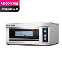 乐创/lecon 电烤箱 LC-JG-DK20 卧式 机械操控 白色 0514001123&&