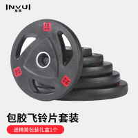 英辉(INVUI)杠铃片5kg*2 男士健身商用杠铃家用 大孔5CM 哑铃片举重杠铃片 AP02