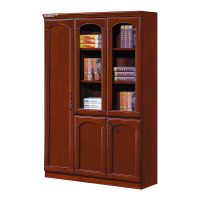 臻远ZY051405木质文件柜油漆贴木皮资料柜书柜 三门
