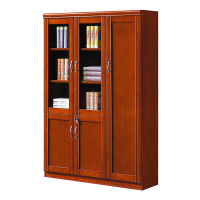 臻远ZY051412木质文件柜油漆贴木皮资料柜书柜 三门