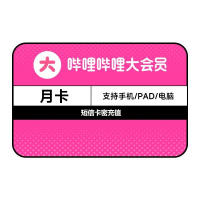 哔哩哔哩大会员vip月卡(卡密)