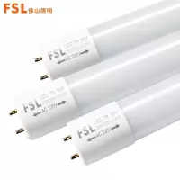 FSL佛山照明 T8灯管玻璃 LED双端0.6米8w 白光6500k 25支/箱 <1箱>货期3-5天