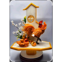 泥塑成型摆台部件 立柱 高度10cm