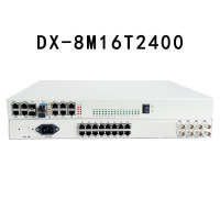 岱旭通信 DX-8M16T2400综合多业务光端机4E1+2千兆物理隔离网络4百兆物理隔离网络16路电话