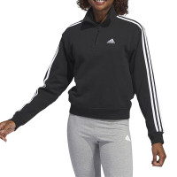 阿迪达斯(adidas)女装春季新款三条纹半拉链休闲运动卫衣