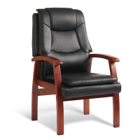 臻远ZY-7614办公会议椅办公皮椅电脑椅 黑西皮