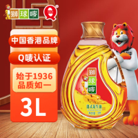 狮球唛 港式花生油3L食用油物理压榨 香港品牌