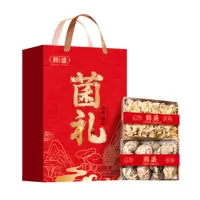 腾盛 菌礼菌菇礼盒860g(木耳+香菇+白玉木耳+茶树菇+虫草花+海鲜菇+黄金菇+牡丹菌)