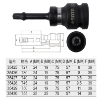 世达(SATA) 1/2"系列风动花形旋具套筒T30 35426 货期5-10天