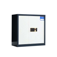 铭威盾保密柜财务档案柜文件柜办公室资料储物柜保险柜电子密码国保锁矮柜灰白-指纹密码锁常规