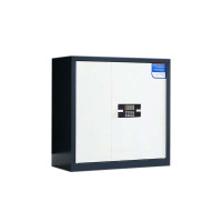 汉诺鑫威保密柜财务档案柜文件柜办公室资料储物柜保险柜电子密码国保锁矮柜灰白-电子密码锁