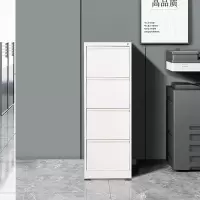 中豫鑫泽ZYXZ4072026文件挂劳柜卡箱矮柜A4FC挂快捞柜 纯白四抽鹅颈拉手