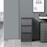 中豫鑫泽ZYXZ4072028文件挂劳柜卡箱矮柜A4FC挂快捞柜 黑砂纹三抽鹅颈拉手
