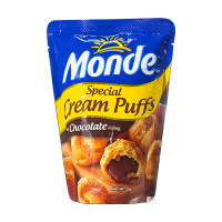 摩德泡芙 巧克力味奶油泡芙25g*5包 奶油夹心糕点心