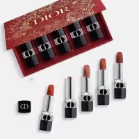 DIOR/迪奥 烈艳蓝金唇膏套装兔年限定礼盒(迷你版) 1.5g*5