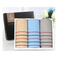 洁丽雅 三条毛巾礼盒(马卡龙-11)颜色随机搭配 一盒