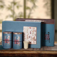 素言茶坊 书香室雅安溪铁观音武夷大红袍精美组合茶礼