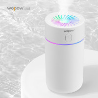 沃品(WOPOW)七彩杯加湿器 迷你便携氛围灯加湿器车内家用办公室大容量 可定制 蓝色 HM03P