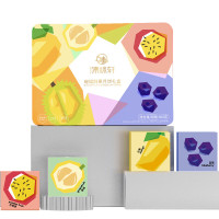 集味轩中秋盒装榴莲多种水果月饼节日璀璨鲜果500g
