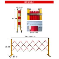 利时 护栏隔离栏 伸缩围栏可移动式围挡收缩 道路安全防护栏杆 玻璃钢管式