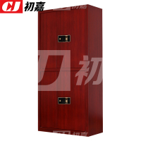 初嘉(CJ)ZWBMG-04 全钢木纹转印保密柜防盗档案柜密码锁资料柜通双节暗斗电子指纹锁