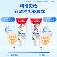 高露洁(Colgate)少儿健齿氟防蛀牙膏天然草莓味70克-6岁以上