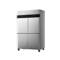 喜莱盛 冰柜 XLS-4GC-1 四门 900L 无级 电子控温 银色 直冷 0401014981&&