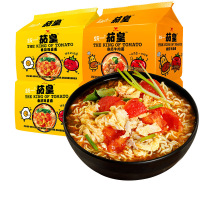 统一 茄皇方便面新疆番茄鸡蛋面西红柿牛肉面袋装泡面方便速食夜宵 茄皇五合一袋面番茄牛肉面*20袋