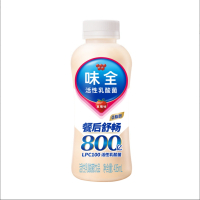 味全 活性乳酸菌原味饮料435ml低温冷藏组合饮品 活性乳酸菌乳饮品草莓435ml10瓶