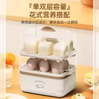 志高(CHIGO)煮蛋器蒸蛋器 电蒸锅双层多功能早餐煮蛋机 防干烧蒸蛋神器 可煮16个蛋[配蒸碗+量杯]ZDQ204