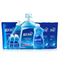 蓝月亮洗衣液套装机洗2kg瓶+补充装500g*2袋+手洗1kg瓶+预涂500g瓶 洗衣液福利6件套装